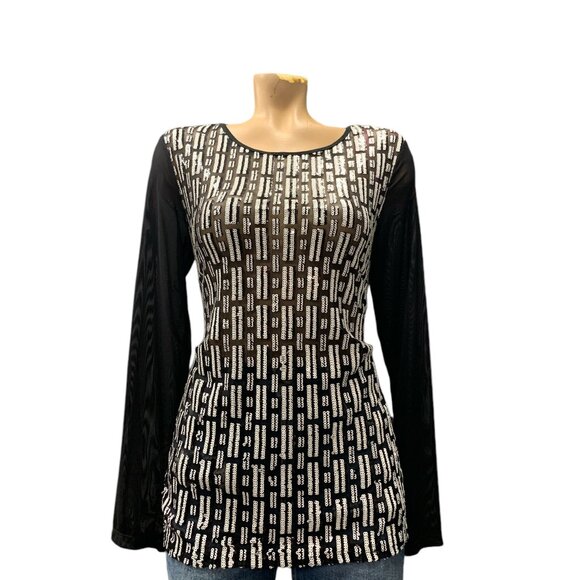 Isaac Mizrahi Top LS Size M - Picture 1 of 1